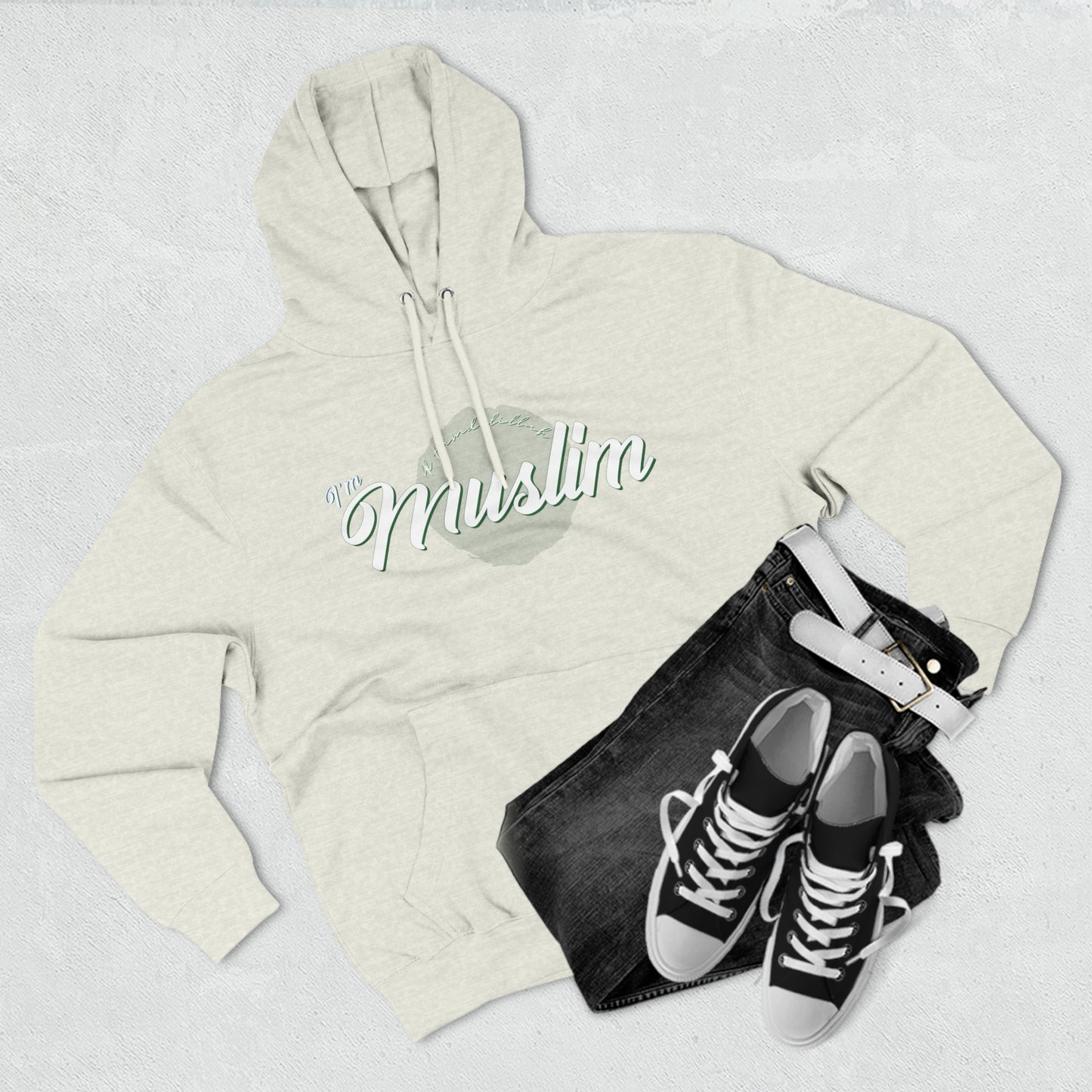3 Panel L7: I'm Muslim - Ultra Cozy Hoodie