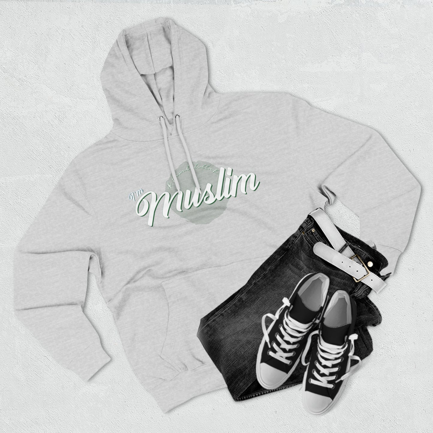 3 Panel L7: I'm Muslim - Ultra Cozy Hoodie