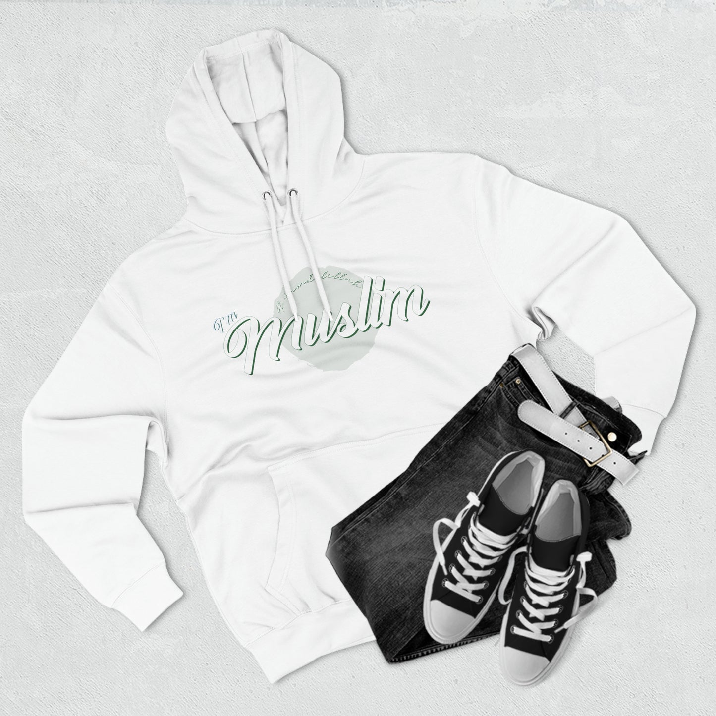 3 Panel L7: I'm Muslim - Ultra Cozy Hoodie