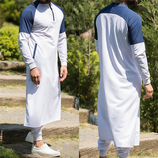 The Urban Thawb - White/Royal