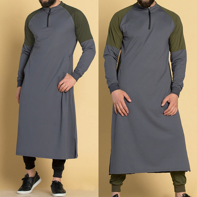 The Urban Thawb - Gray/Olive